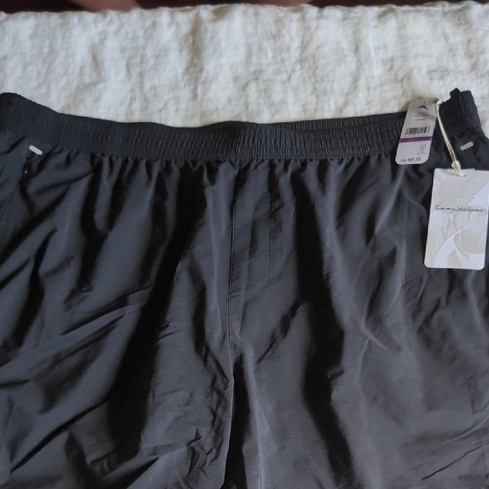 Tommy Bahama Black Swim Trunks